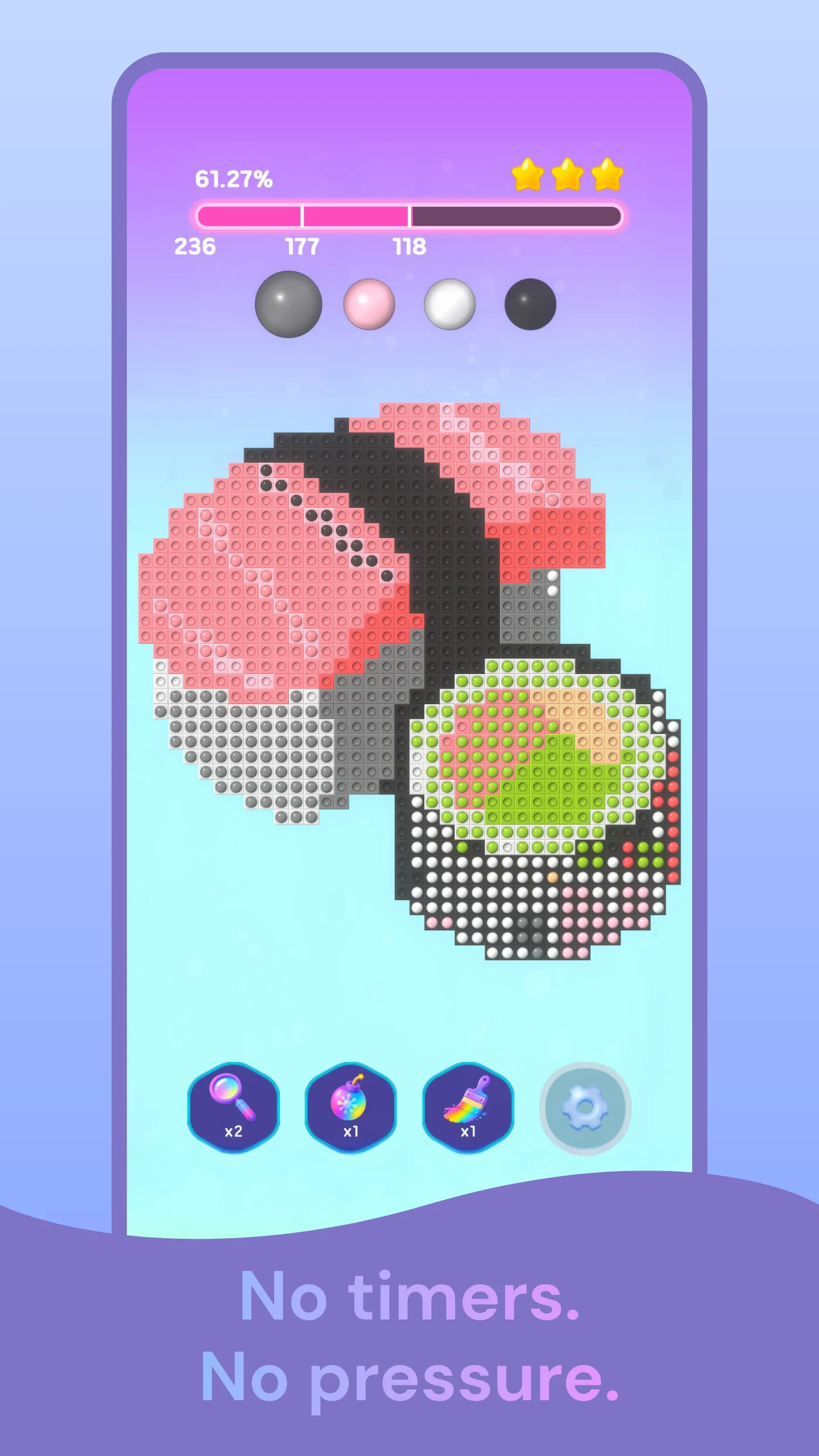 Floodlet: Bubble Pop Coloring screenshot