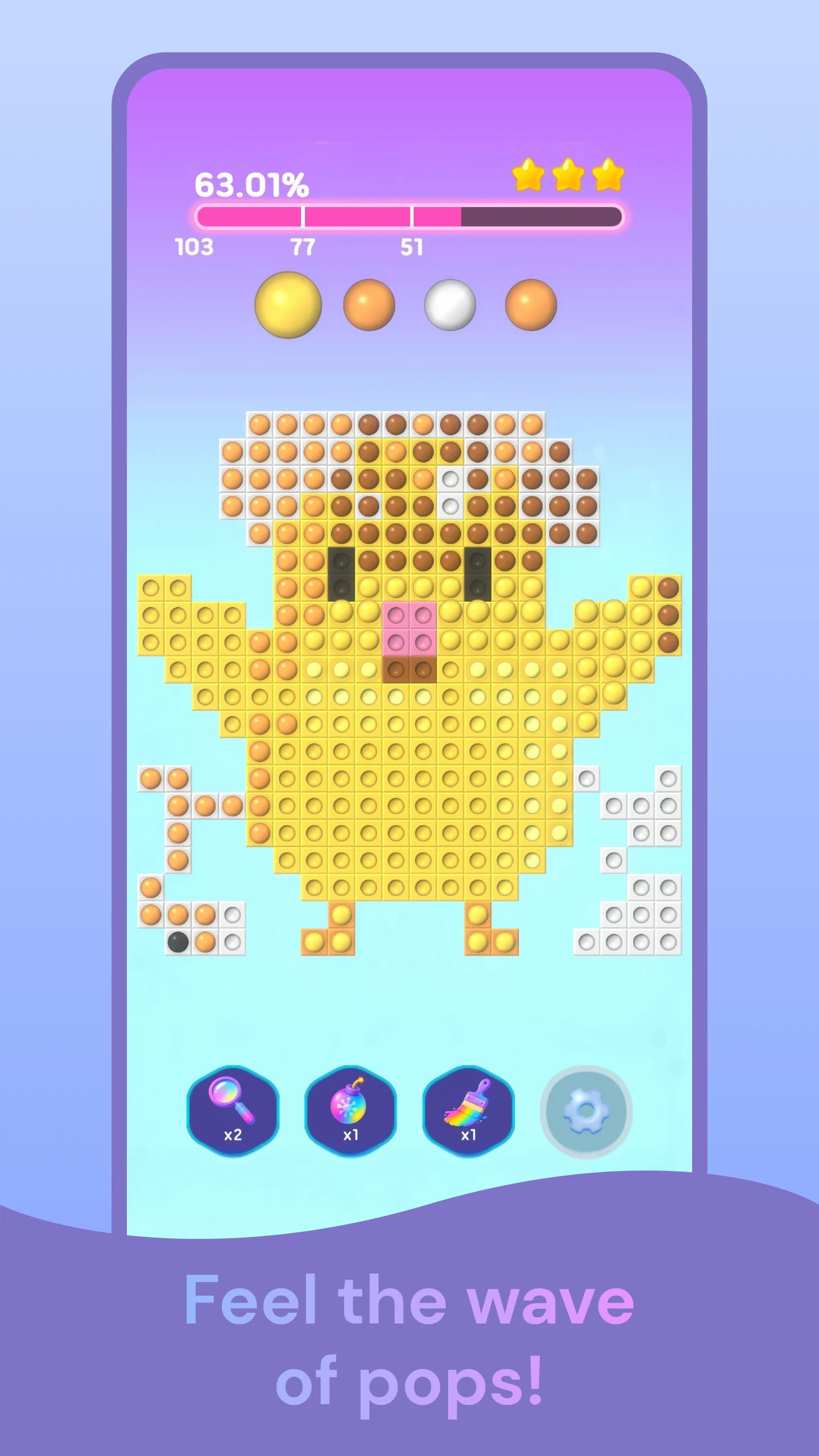 Floodlet: Bubble Pop Coloring screenshot